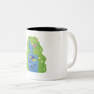 Tag der Erde für tapfere Frauen Zweifarbige Tasse