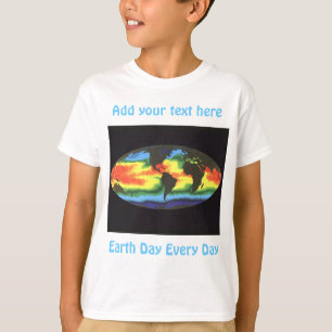 Tag der Erde - Globale Meeresoberflächentemperatur T-Shirt