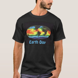 Tag der Erde - Globale Meeresoberflächentemperatur T-Shirt