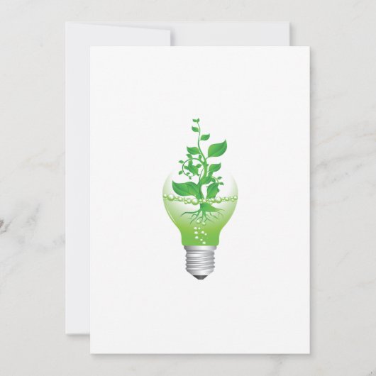 Tag der Erde-Glühlampen-Einladungen Einladung (Vorderseite)