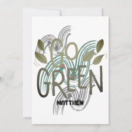 Tag der Erde, grün, Kunst, einfache, elegante Wiss Karte