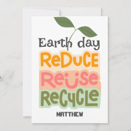 Tag der Erde, grün, Kunst, einfache, elegante Wiss Karte