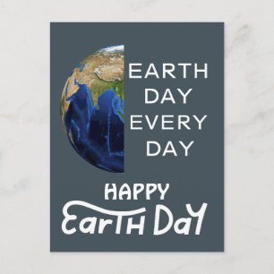 Tag der Erde, grün, unseren Planeten Gerettet Postkarte