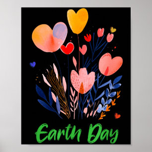 Tag der Erde grüner Planet Umweltbewusstsein Poster