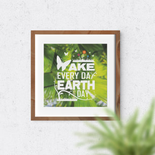 Tag der Erde inspirierend Poster