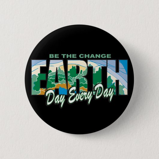 Tag der Erde ist die Änderung Button (Vorderseite)