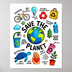 Tag der Erde jeden Tag Es gibt keinen Planeten B R Poster