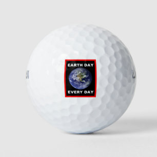 Tag der Erde jeden Tag Golfball