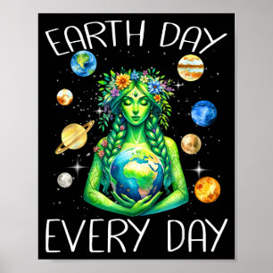 Tag der Erde jeden Tag Hippie Natur Gaia Griechisc Poster