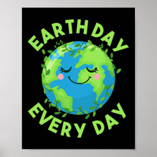 Tag der Erde Jeden Tag Liebe der Umwelt Poster