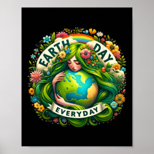Tag der Erde jeden Tag Mutter Natur Erde Mutter Er Poster