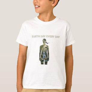 Tag der Erde jeden Tag Mutter Natur Silhouette Kun T-Shirt