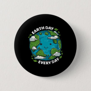 Tag der Erde Jeden Tag Niedliche Umweltgeschenke Ö Button