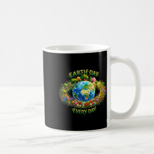 Tag der Erde jeden Tag Planet Erde floral Natur Kaffeetasse