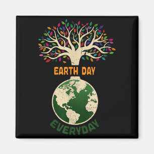 Tag der Erde jeden Tag Planeten-Jubiläum Natur Bau Magnet