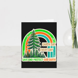 Tag der Erde jeden Tag Wald Retro-Jubiläum Karte