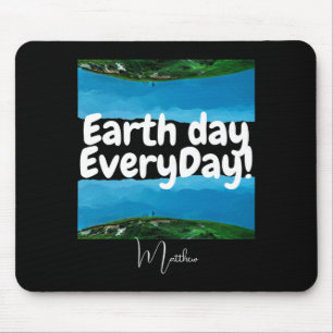 Tag der Erde jeden Tag, werde grün, elegante Kunst Mousepad