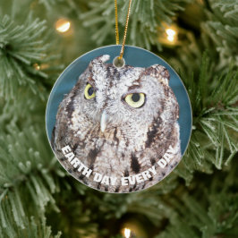 Tag der Erde Jeden Tag Western schreien Owl Keramik Ornament