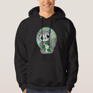 Tag der Erde jeden Tag Wolf und recyceln Hoodie