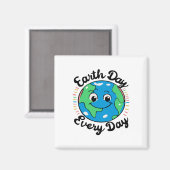 Tag der Erde Jeder Umweltschutz Magnet (Vorderseite/Rückseite)