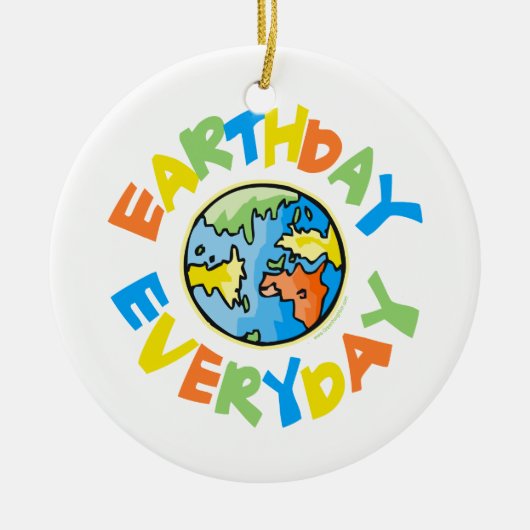 Tag der Erde Keramikornament (Vorne)
