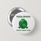 Tag der Erde-Klimafrosch Button (Vorne & Hinten)