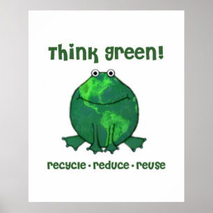 Tag der Erde-Klimafrosch Poster