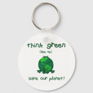 Tag der Erde-Klimafrosch Schlüsselanhänger