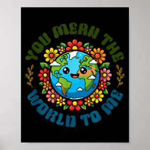 Tag der Erde Klimawandel Bewusstsein Umwelt Poster