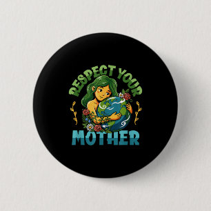 Tag der Erde Klimawandel Umweltbewusstsein Button