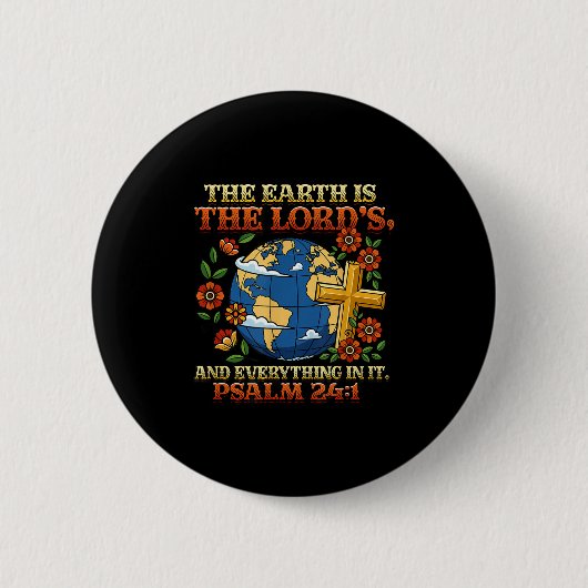 Tag der Erde Klimawandelbewusstsein Umwelt Button (Vorderseite)