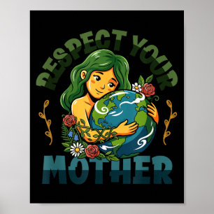 Tag der Erde Klimawandelbewusstsein Umwelt Poster