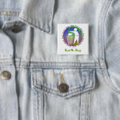 Tag der Erde-Knopf Button (Beispiel)