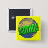 Tag der Erde-Knöpfe Button (Vorne & Hinten)