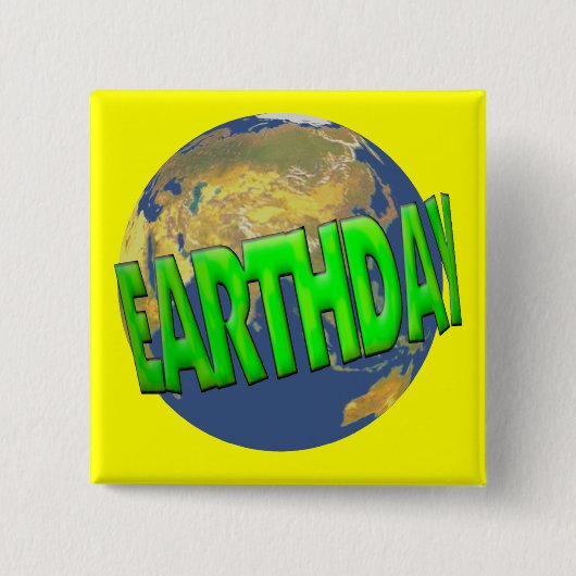 Tag der Erde-Knöpfe Button (Vorderseite)