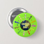 Tag der Erde-Knöpfe Button (Vorne & Hinten)