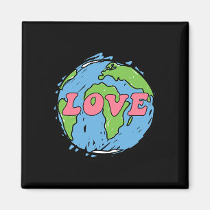 Tag der Erde - Liebe der Erde für Mädchen oder sie Magnet