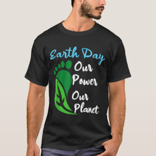 Tag der Erde Macht 2026 Planet Männer Frauen Kinde T-Shirt