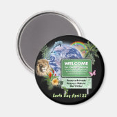 Tag der Erde Magnet (Vorderseite/Rückseite)