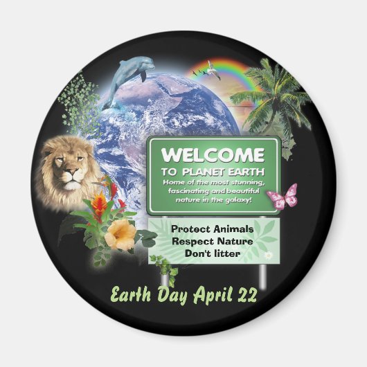 Tag der Erde Magnet (Vorne)