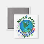 Tag der Erde Magnet (Vorderseite/Rückseite)