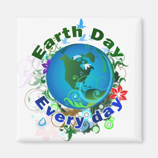 Tag der Erde Magnet (Vorne)