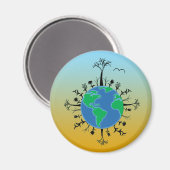 Tag der Erde Magnet (Vorderseite/Rückseite)