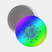 Tag der Erde Magnet (Vorderseite/Rückseite)