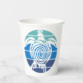 Tag der Erde, Meeresschildkröte, Reinigen des Ozea Pappbecher (Vorderseite)