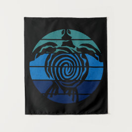 Tag der Erde, Meeresschildkröte, Reinigen des Ozea Wandteppich