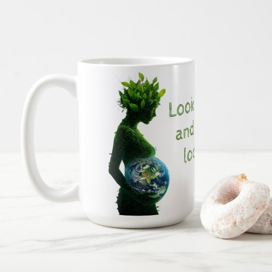 Tag der Erde Mutter Natur Kaffeetasse (Mit Donut)