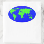 Tag der Erde Ovaler Aufkleber (Tasche)