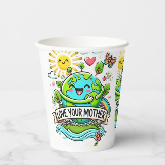 Tag der Erde Pappbecher (Vorderseite)