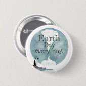 Tag der Erde, Pinguin jeden Tag Button (Vorne & Hinten)